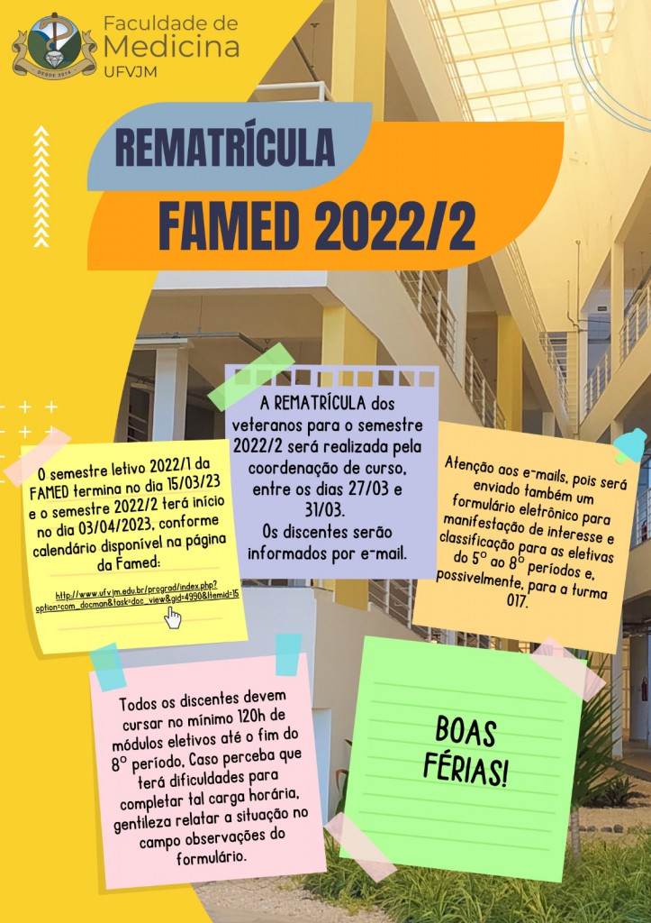 Cartaz matricula_Famed_2022-2