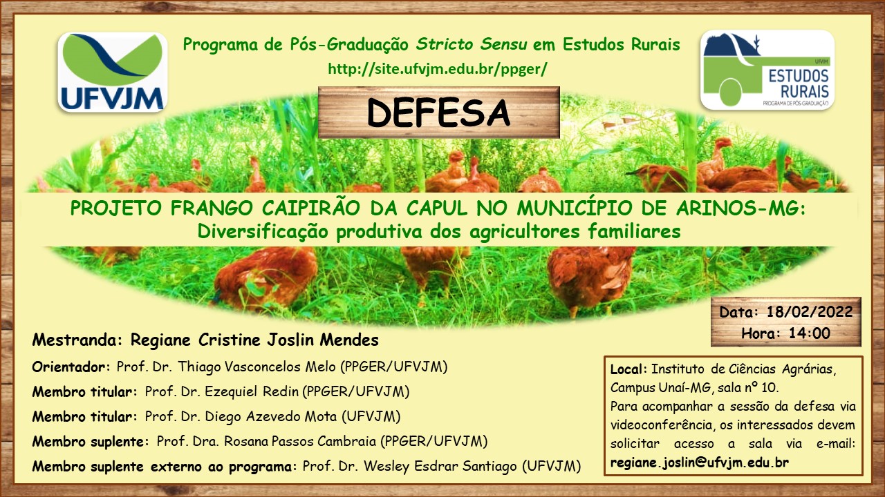 Banner Convite defesa Regiane C. J. Mendes