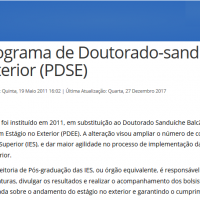 Edital PDSE Capes 2017/2018