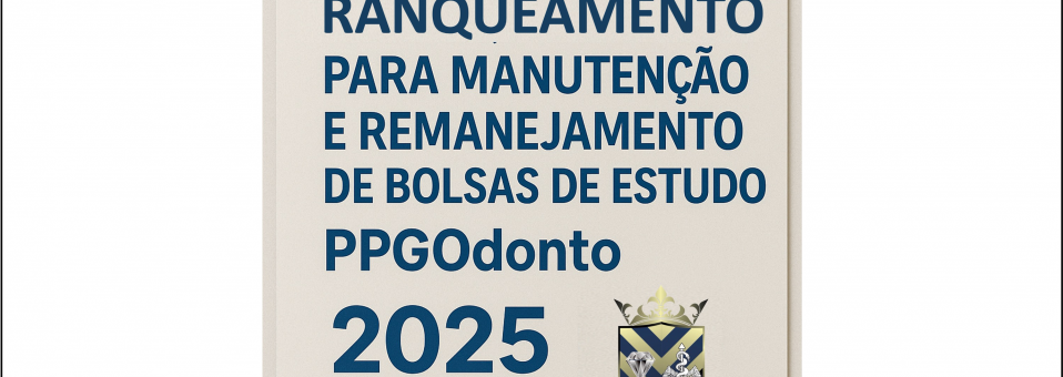 Edital de Bolsas PPGOdonto 2025